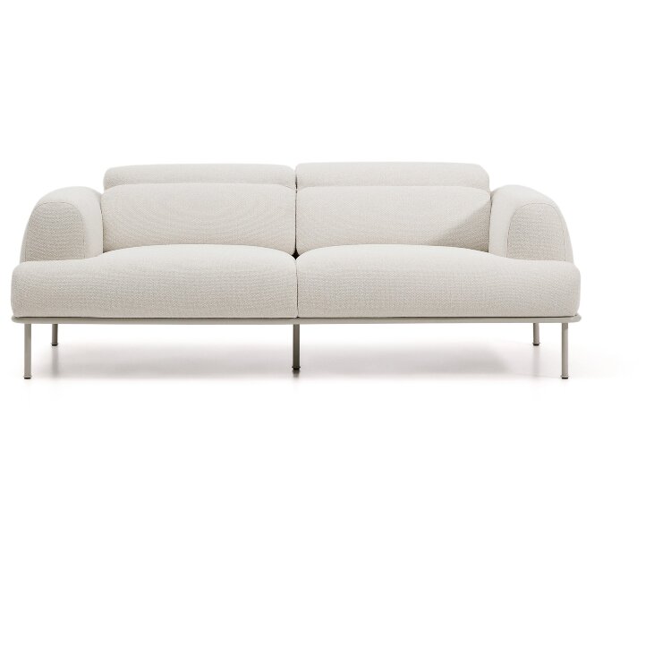 Диван Aurum 3-местный цвета экрю с откидным подголовником 234  см