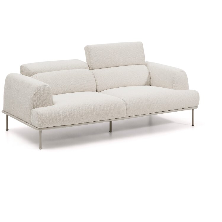 Диван Aurum 3-местный цвета экрю с откидным подголовником 234  см