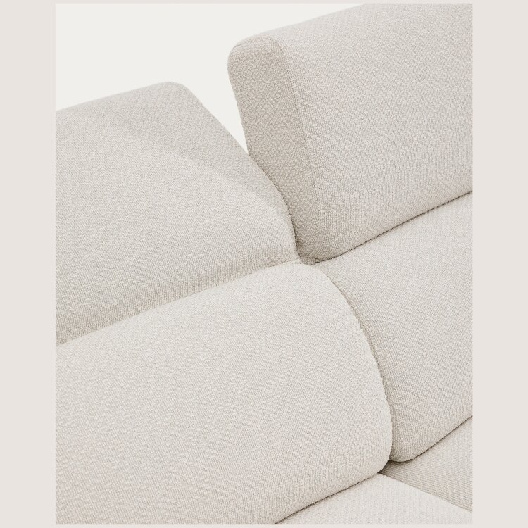 Диван Aurum 3-местный цвета экрю с откидным подголовником 234  см