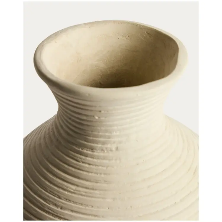 Ваза Pria из папье-маше бежевого цвета, 36см