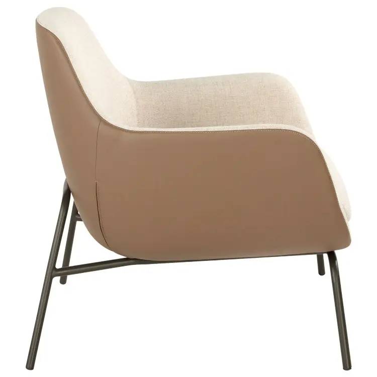 Кресло 5099/A226 с обивкой из ткани и экокожи