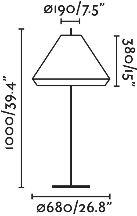 Торшер уличный Saigon Серый / коричневый 1M W70