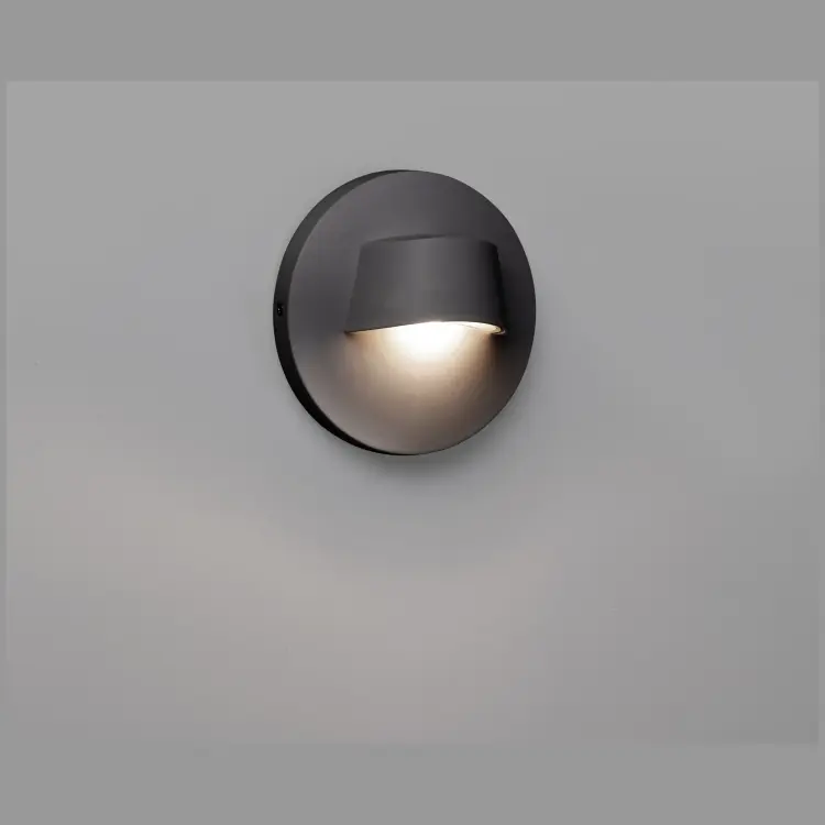 Уличный настенный светильник Brow темно-серый