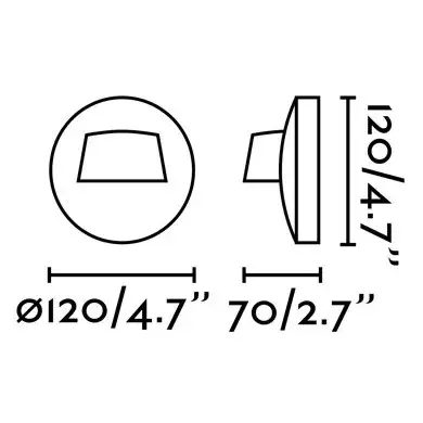 Уличный настенный светильник Brow темно-серый