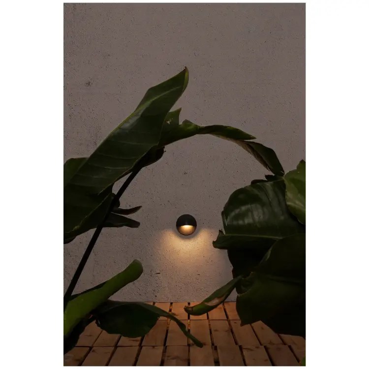 Уличный настенный светильник Brow темно-серый