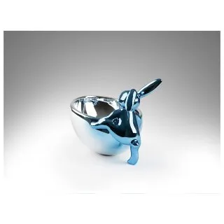 Cuenco Rabbit Декоративная фигура синий/серебряный