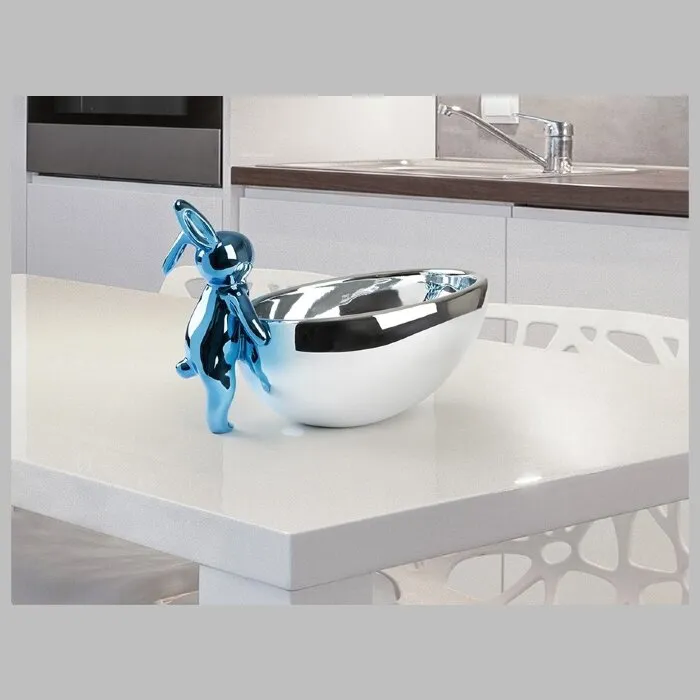 Cuenco Rabbit Декоративная фигура синий/серебряный