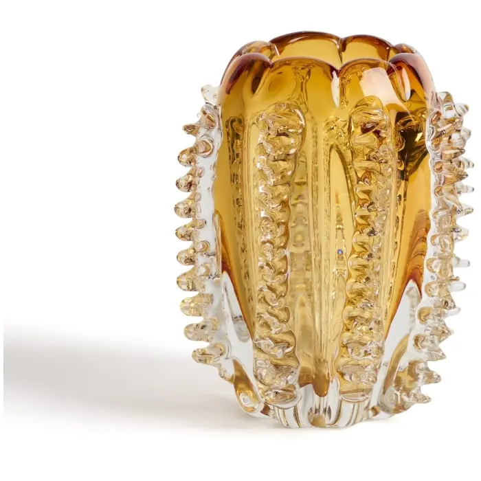 Оранжевая стеклянная ваза Nicora, 23 см