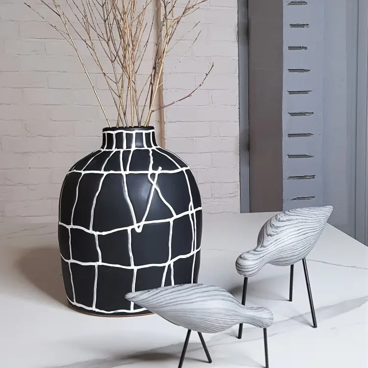 Статуэтка Wood grain bird black B