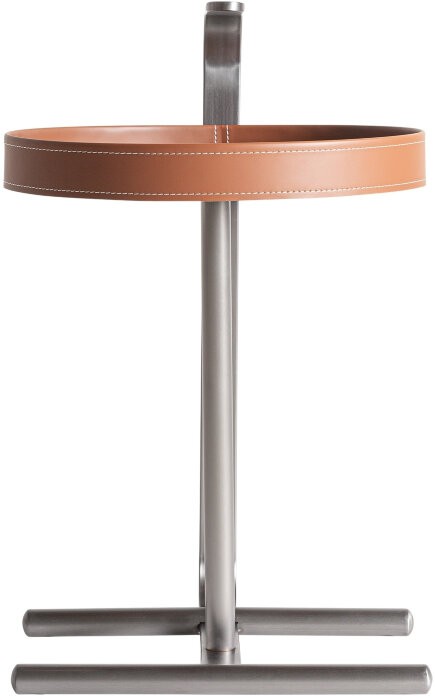 Приставной столик Geisingen коричневый/серебристый