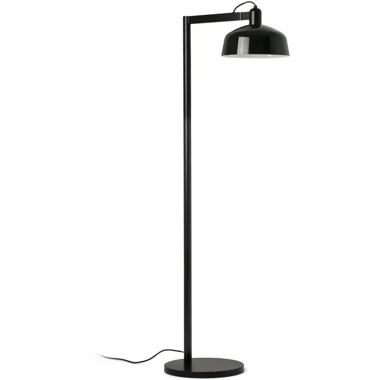Торшер TATAWIN с абажуром черный металл 1xE27