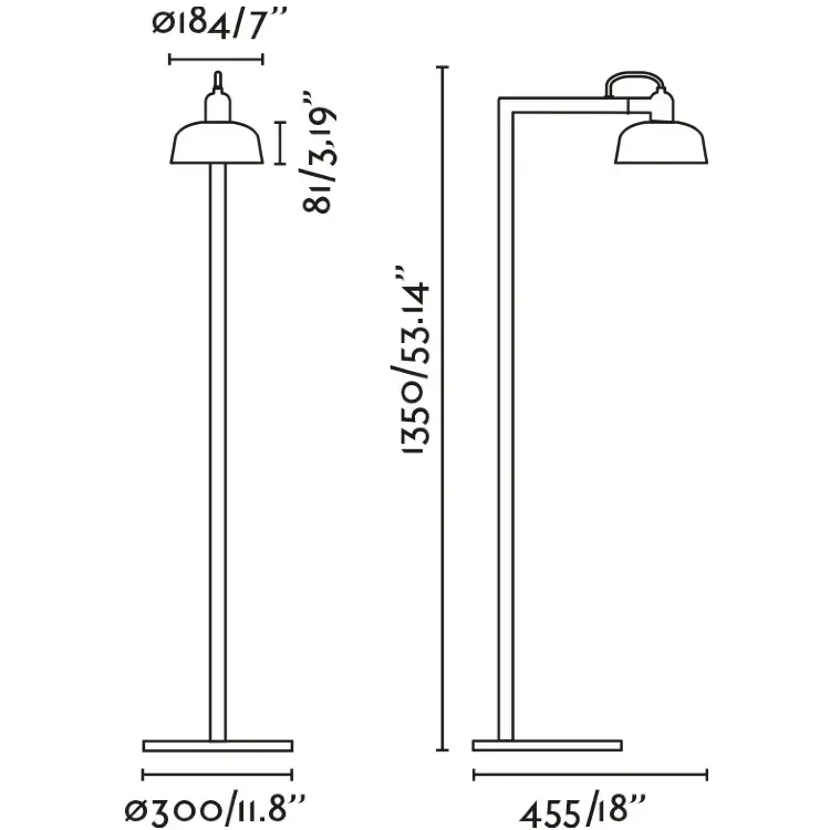 Торшер TATAWIN с абажуром черный металл 1xE27