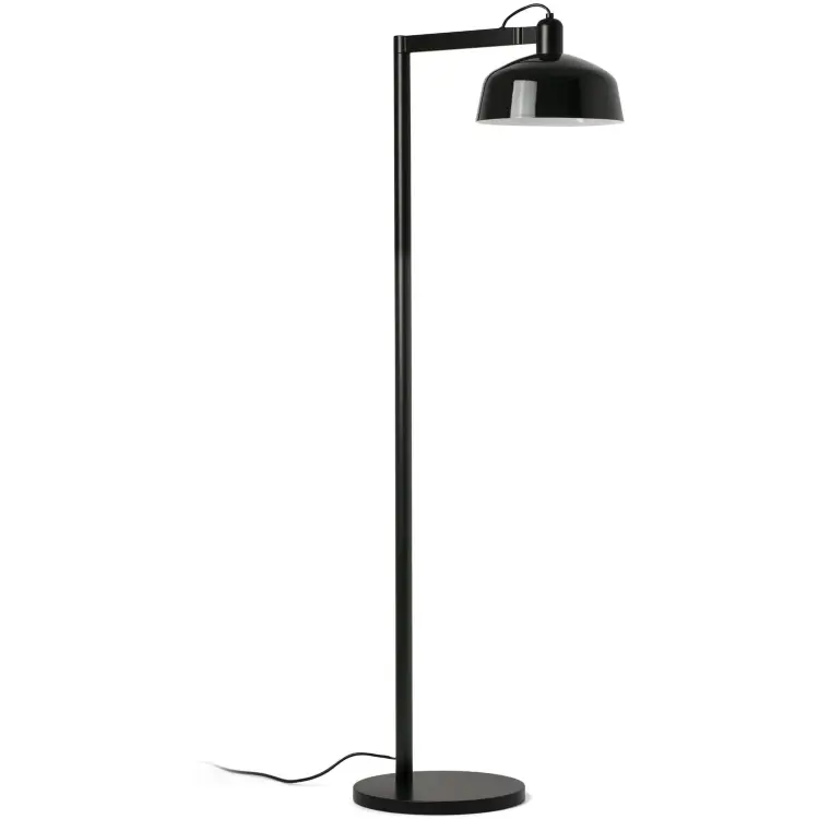 Торшер TATAWIN с абажуром черный металл 1xE27