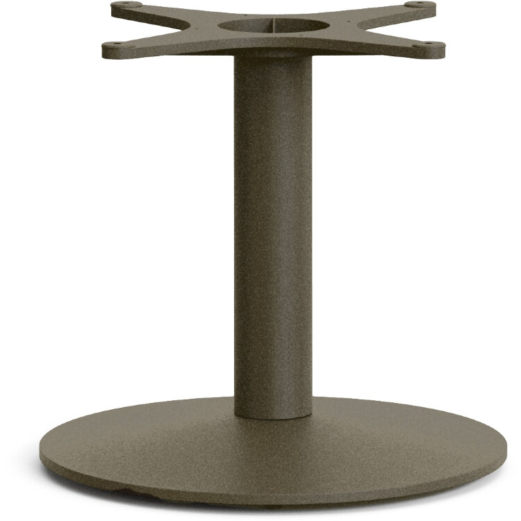 Уличный столик Esilda зеленого цвета из цемента и стали со столешницей 70х70 см