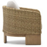 Кресло Xoriguer из искусственного ротанга и 100% массива эвкалипта