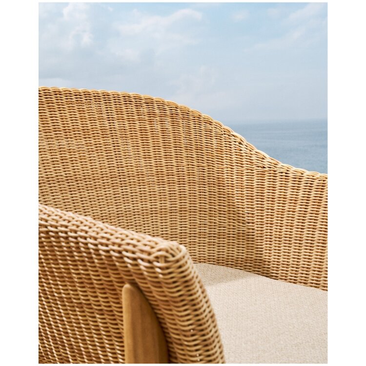 Стул Galea из тикового дерева и синтетического ротанга