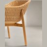 Стул Galea из тикового дерева и синтетического ротанга