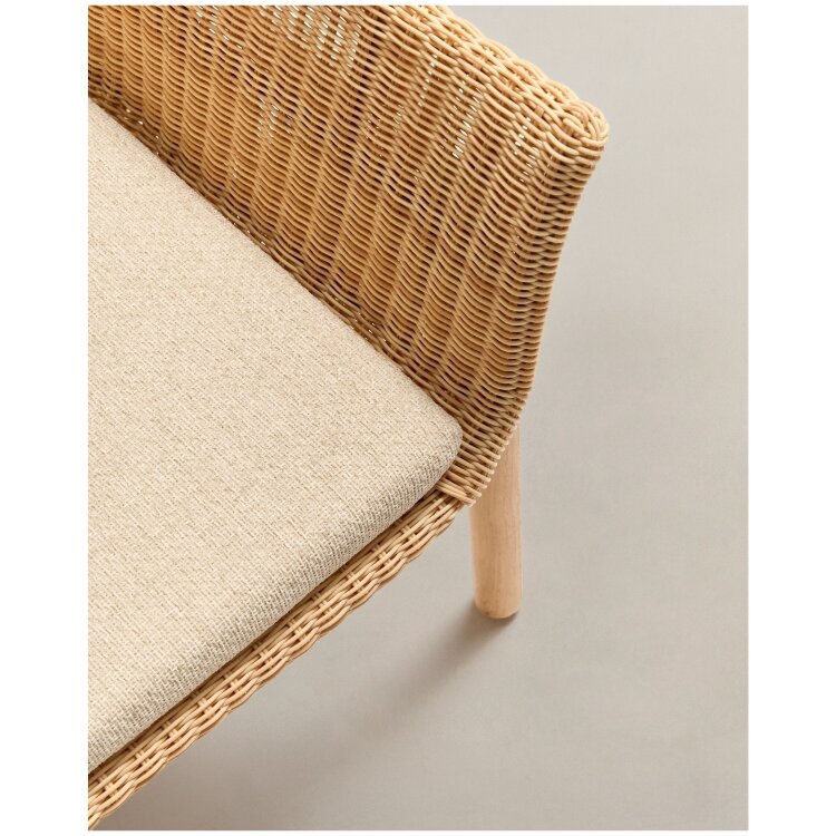 Стул Galea из тикового дерева и синтетического ротанга