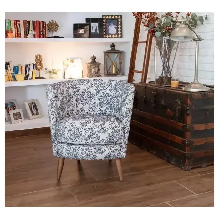 Кресло Peque Wood Legs ткань ALBERO 02 (S.5)