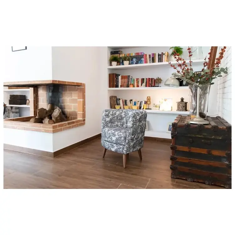 Кресло Peque Wood Legs ткань ALBERO 02 (S.5)