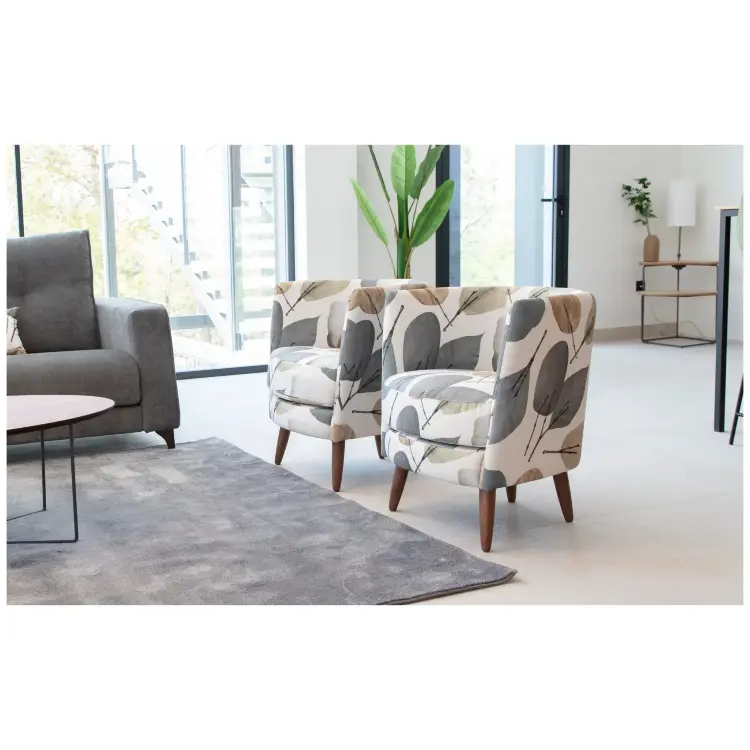 Кресло Peque Wood Legs ткань ALBERO 02 (S.5)