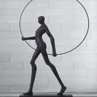 Торшер Man Carries Light Circle