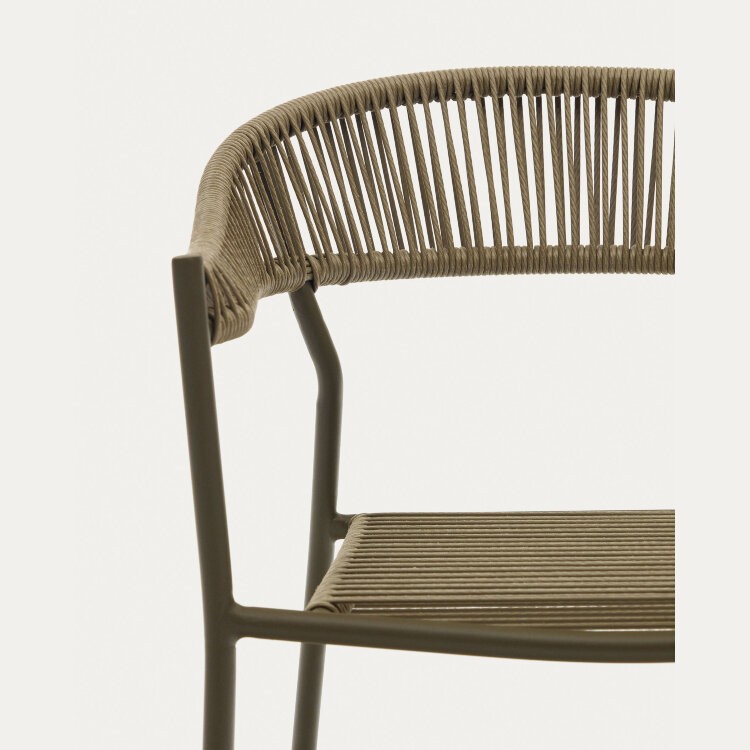 Futadera Садовый стул из зеленого шнура и зеленой стали