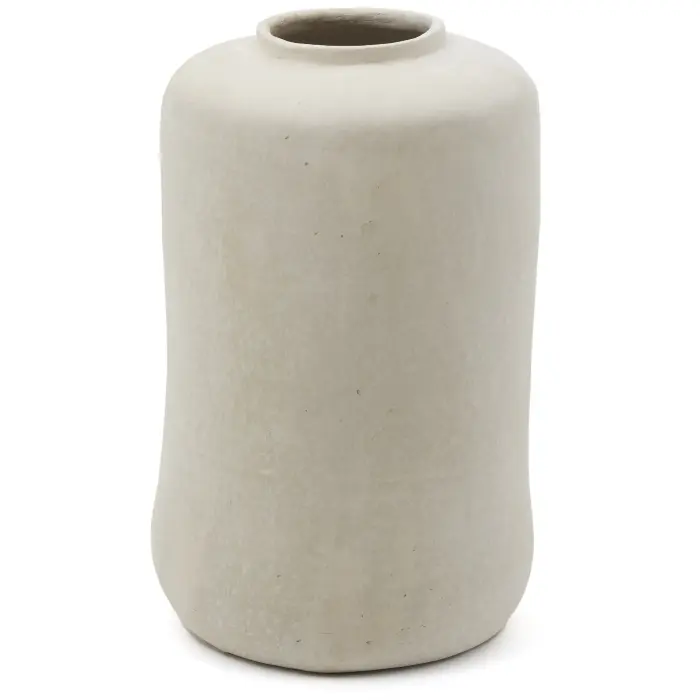 Ваза Serina из папье-маше белого цвета 34 см