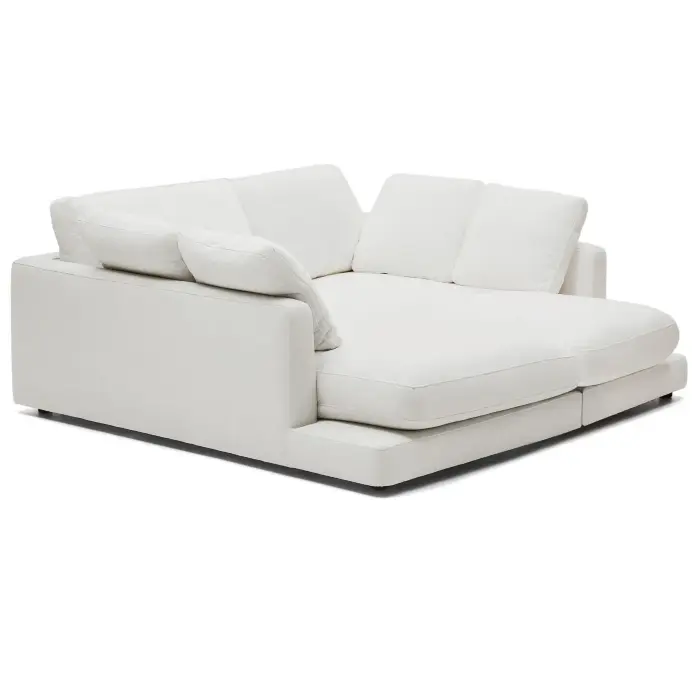 Gala 3-х местный диван с двойным шезлонгом белого цвета 210 см