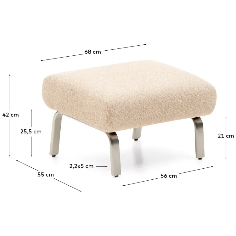 Подставка для ног Amsen светло-коричневого цвета