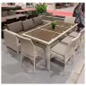Комплект плетеной мебели T365/S65/Y380C-W85 8PCS Latte (8+1) + подушки