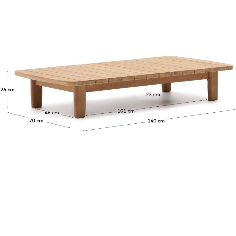 Журнальный столик Tirant из массива тикового дерева 100% FSC