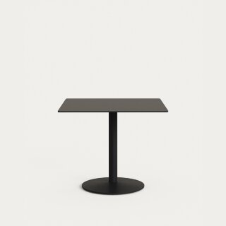 Esilda Садовый стол черного цвета с черной металлической ножкой