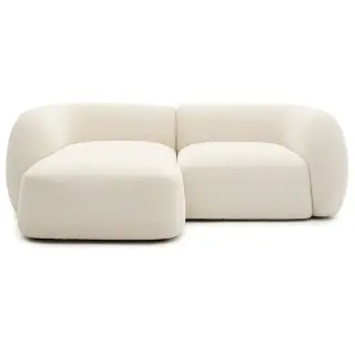 Модульный 2-местный диван Martina в экрю шенилле с левым шезлонгом 230 см