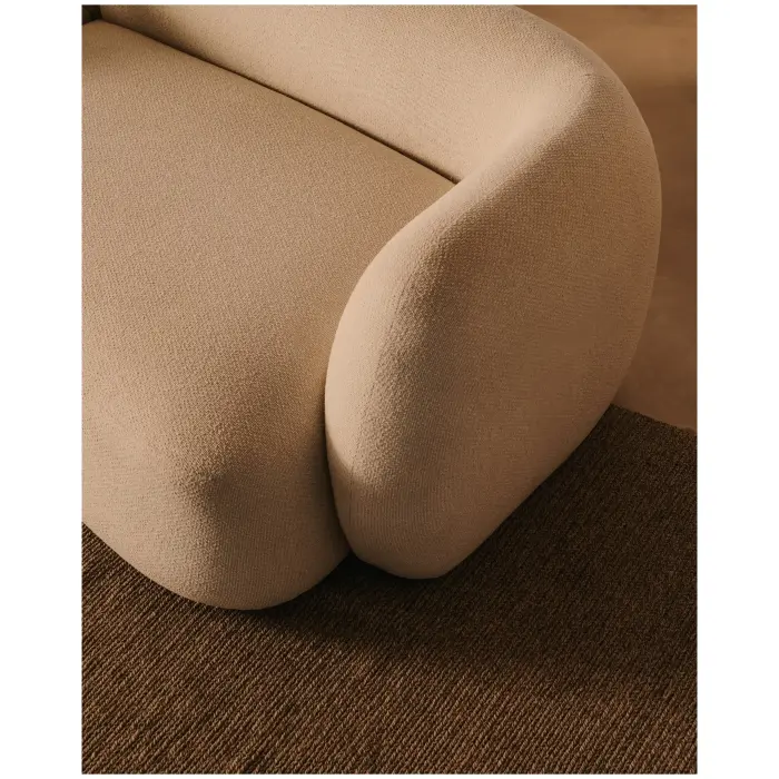 Модульный 2-местный диван Martina в экрю шенилле с левым шезлонгом 230 см