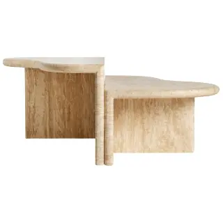 Набор журнальных столиков Thiennes из травертина