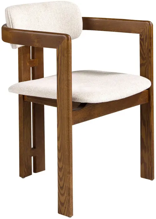 Стул 4194 из ткани белого цвета