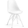 Стул Lars белый с металлическими ножками