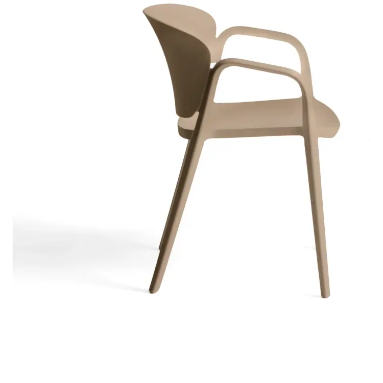 Уличный стул Ania бежевый пластиковый