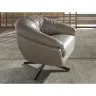 Вращающееся кресло 5138 из серой кожи