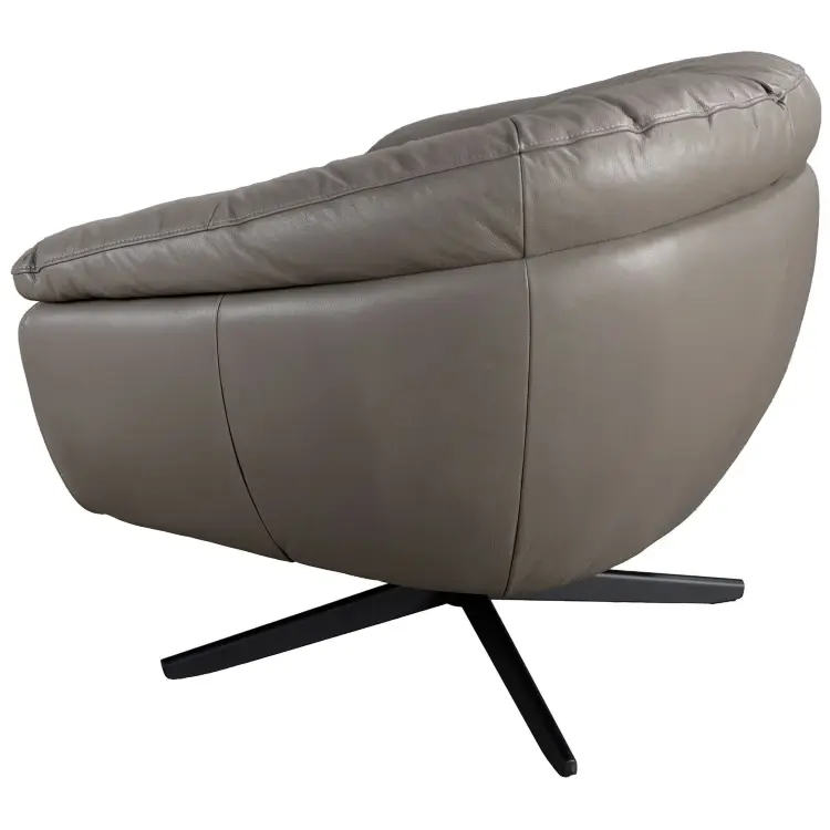 Вращающееся кресло 5138 из серой кожи