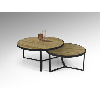 Набор столиков Naira из меламина с деревянной отделкой