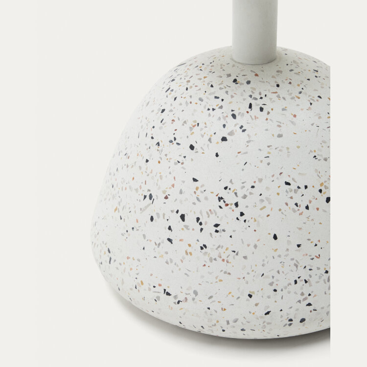 Журнальный столик Saura со столешницей из белой терраццо