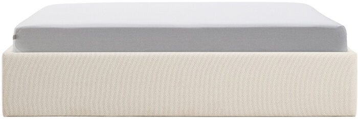 Основание кровати Nelzi из шенилла цвета экрю для матраса 180 x 200 см