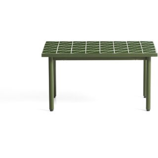 Уличный столик Maurina из зеленой стали с плиткой зеленого цвета 81 x 51 см