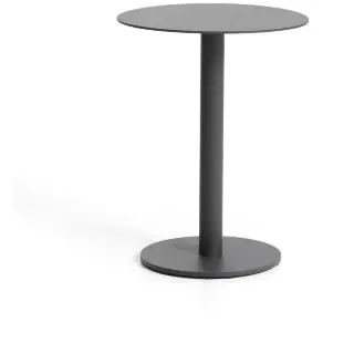Уличный столик Asinara из графитового алюминия, диаметр 40 см
