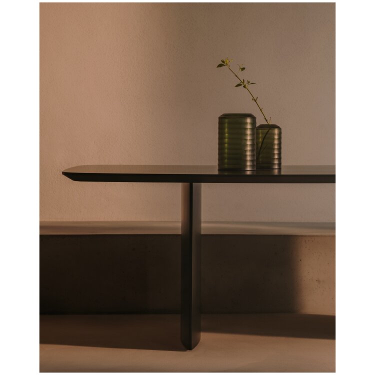 Стол из лакированного МДФ Litto черный, 200 x 100