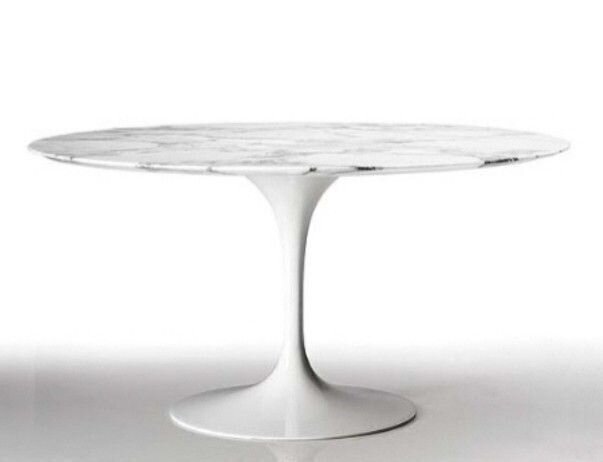 Стол обеденный белый Tulip Marble