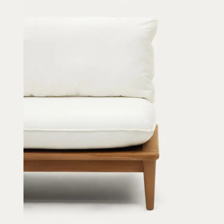 Portitxol Комплект из модульного углового дивана и журнального столика из массива тика