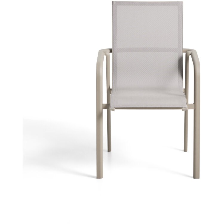 Уличный стул Canea из бежевого алюминия